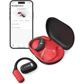 Philips A6709 Air Conduction Headphones,True Wireless Bluetooth Headphones,Open-Ear Fit,Quality Sound,Clear Call,28 H Battery,Fast Charging,LED Safety Lights,IP55,Multipoint Connectivity,App Control