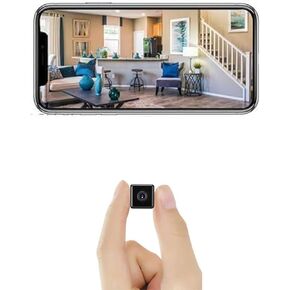 Mini Camera 4K HD Indoor Mini Wireless WiFi Security Camera Security Control Pet Surveillance Monitor Baby/Nanny Cam Support SD Memory Card APP Control Surveillance Monitor
