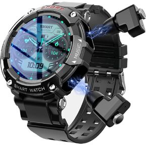 1.52 بوصة تلمس الكامل HD Metal Body ، ساعة ذكية مع سماعات الأذن ، و SMART LATES SMART WATCH SMART TWO-in-On
