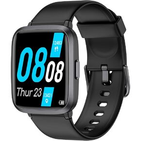 Watrans Smart Watch 41 مم ، ساعة ذكية شاشة تعمل باللمس بالكامل ، متتبع اللياقة البدنية مع شاشة معدل ضربات القلب وأكسجين الدم ، IP68 عداد الخطى المضاد للماء للنساء الرجال متوافقين مع iOS و Android هواتف