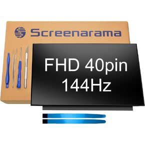 SCREENARAMA New Screen Replacement for Lenovo LOQ 15IRH8 82XV (144Hz FHD 1920x1080 40pin) IPS LCD LED Display with Tools and Tape