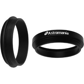 Astromania M48X0.75 Male to M48X0.75 Male Thread Telescope Adapter - Bundle with - M43x0.75 Female to M42X0.75 Male Thread