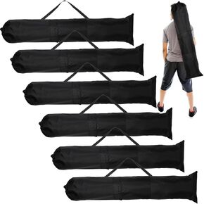 6pcs 43x9in Camp Chair Replacement Bag, Foldable Folding Chair Storage Bag with Carrying Strap & 2 Pockets Portable Camping Chair Bag for Outdoor Travel (Chair is not Included)