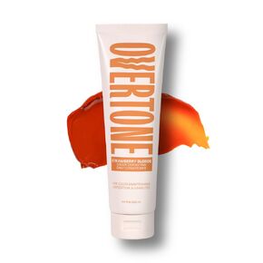oVertone Haircare Daily Conditioner - 8 oz Semi-permanent Hair Conditioner With Shea Butter & Coconut Oil - Prevent Fading & Refresh Color - Vegan, Cruelty-Free - Blue for Brown