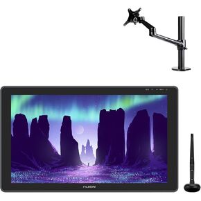 HUION KAMVAS 22 Graphics Drawing Tablet with Screen and Single Monitor Arm