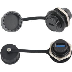 Penglin 2PCS مقاوم للماء USB C إلى محول USB 3.0 ، من النوع C أنثى إلى USB A Female Panel Mount