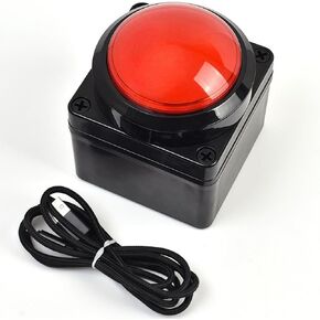 Programmable USB Macro Enter Keyboard, Major Policy Decision Button, One Handed Keyboard Programmable Setting Keypad, Enter Game PC Switch Control Keyboard, Customized Combination Buttons(Red)
