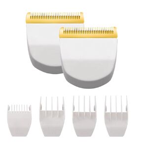 Audoc White Professional Peanut Clippers/Trimmers Snap On Replacement Blades #2068-300-Fits Compatible with Peanut Hair Clipper