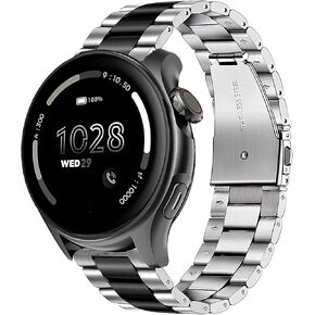 Compatible with Cubitt Viva Pro Smart Watch Band, Quick Release Stainless Steel Metal Replacement Strap Bracelet Compatible for Cubitt Viva Pro, Viva, Aura Pro, Aura Smart Watch