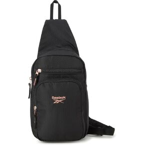 Reebok Womens Crossbody Bag – Small Cross Body Bags for Women with Adjustable Transition Strap for Travel, Gym, or Daily Use