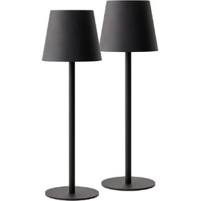 Versa LED Cordless USB-C Re-Chargeable Desk Lamp, 5200mAh Battery Operated with 3 Color Temperature 2700K-3000K-3500K and Fingertip Touch On/Off Plus Dimming with Two 5in Adj Height Stems in Sky Blue