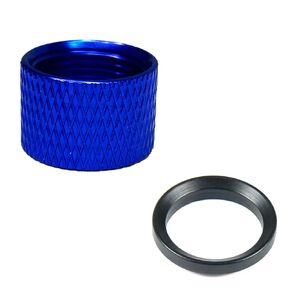 FSI 1/2x28 Thread Protector with Crush Washer for 22LR (Blue)