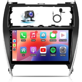 Naifay Android Car Stereo for Toyota Camry 2012 2013 2014 with Carplay & Android Auto, 10.1inch IPS Touch Screen for Toyota Camry Car Stereo with Bluetooth/GPS/WiFi/SWC/Split Screen/Mirrorlink