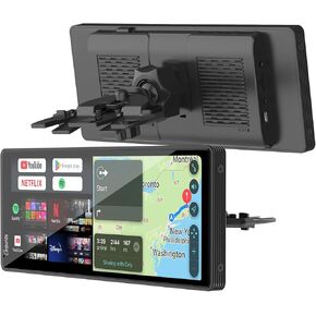 CARPURIDE Wireless CarPlay & Android Auto 4+64GB 8-Core, Online & Offline GPS Navigation 10.26 inch Car Play Screen, G00GLE Play, Netflix, Mirror Link, Bluetooth, GPS-Antenne, Backup Cam
