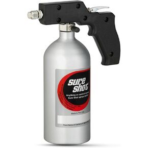 SURE SHOT M2400 - Industrial Grade Silver Anodized Aluminum Sprayer with Adjustable Nozzle - Lightweight and Portable Compressed Air Sprayer for Multiple Liquid Applications - Made in USA Since 1932