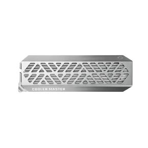 Cooler Master Oracle Air - NVME M.2 SSD Enclosure, Large Heatsink, Dual Layer Aluminium Shell, Up to 1000 MB/s, Tool Free, MOLLE Compatible, USB 3.2 Gen 2 Type-C, Multi Platform Support, 130 g