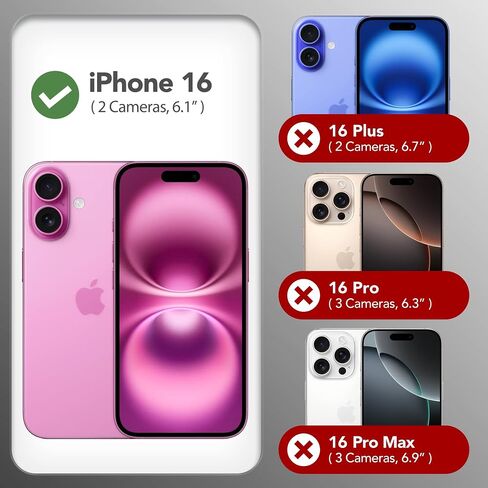 GONDZ MANGETER for iPhone 16 ، متوافق مع Magsafe ، [واقي شاشة + حامي عدسة الكاميرا] ، حالة الهاتف الواقي المضاد للخلع من السيليكون 6.1 بوصة ، الحجر in Kuwait