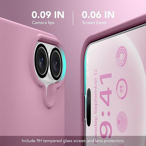 GONEZ Magnetic for iPhone 16 Case, Compatible with MagSafe, [Screen Protector + Camera Lens Protector], Silicone Shockproof Anti-Scratch Protective Phone Case 6.1 inch, Stone in Kuwait