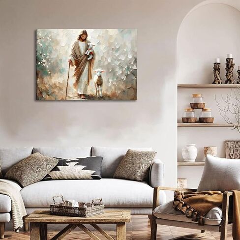 Jesus With Children Canvas Wall Art Christian Kids Room Wall Decor Picture Jesus Teaching Children Watercolor Poster Print for Kids Room Bedroom Church Decorations Ready To Hang in Saudi Arabia