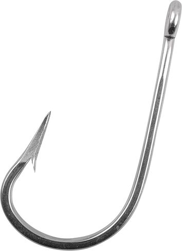 Southern Tuna Saltwater Fishing Hooks, 15pcs Stainless Steel Big Game Trolling Hooks Forged Ringed Extra 6X Strong Ultra Sharp Size 5/0-13/0 in Saudi Arabia