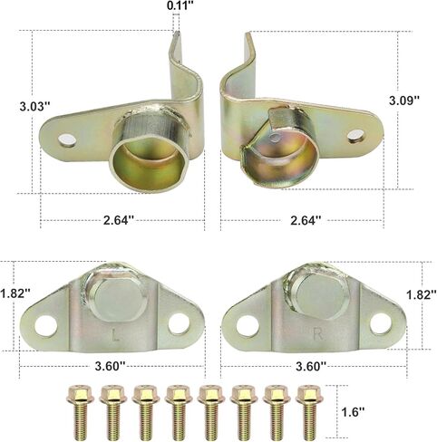 BETOOLL Tailgate Hinge KIT for 99-06 Chevy Silverado GMC Sierra 4 Piece Set in Kuwait