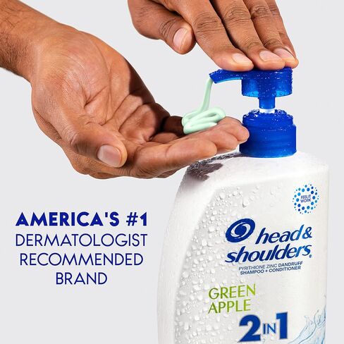 Head and Shoulders Shampoo and Conditioner 2 in 1, Anti Dandruff Treatment & Scalp Care, Classic Clean Scent, for All Hair Types including Color Treated, Curly or Textured Hair, 32.1 fl oz, Twin Pack in Kuwait