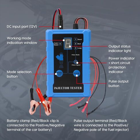 MR CARTOOL V30 Universal Fuel Injector Driverbox Gasoline Injectors Cleaner Tester Tool Use with Ultrasonic Cleaning Tank in Kuwait