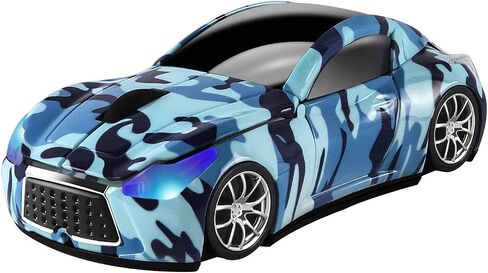 elec Space Cool Sport Car Shape 2.4GHz Wireless Mouse Optical Cordless Mice with USB Receiver for PC Laptop Computer 1600DPI 3 Buttons in Kuwait