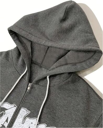 GORGLITTER Women's Oversized Zip Up Hoodie Baggy Long Sleeve Cute Comfrt Fall Travel Hoodie with Hidden Pockets 2025 in Saudi Arabia