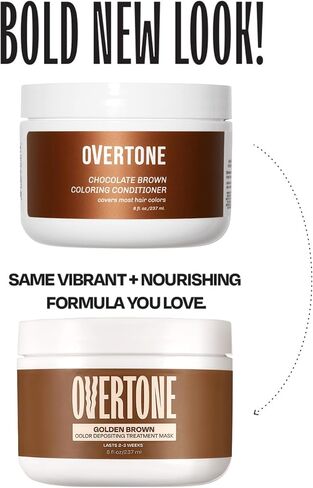 oVertone Haircare Color Depositing Conditioner - 8 oz Semi Permanent Hair Color with Shea Butter & Coconut Oil - Temporary Hair Color Dye - Vegan, Cruelty-Free - Blue for Brown Hair in Saudi Arabia