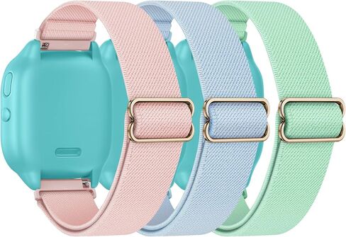 3 Pack Sparkly Stretchy Gizmo Watch Band for Kids Compatible with Gizmo Watch 3 2 1/ Gabb Watch 3 2 1/ SyncUP/Cosmo JrTrack Watch, Bling Soft Nylon Elastic Bands for Boys Girls in Kuwait