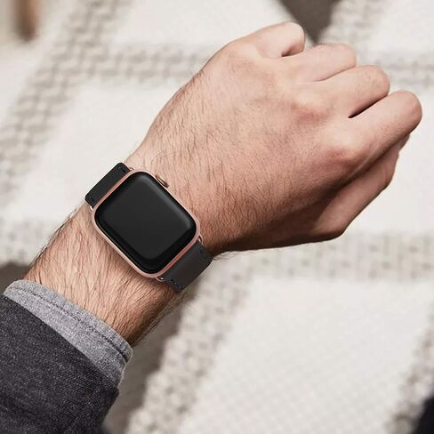 Bestig Leather Bands متوافق مع Apple Watch Band 38mm 40mm 41mm 42mm 44mm 45mm 46mm 49mm للنساء ، حزام معصم من الجلد الأصلي لـ Iwatch Ultra Se Series 10 9 8 7 5 4 3 2 1 in Kuwait