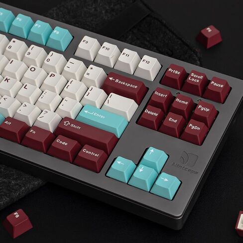 163 Keys Classic Blue Keycaps Cherry Doubleshot Keycaps Set Fit for ISO ANSI 95% 75% 65% 60% Mechanical Keyboard Cherry Mx Gateron Switches in Kuwait