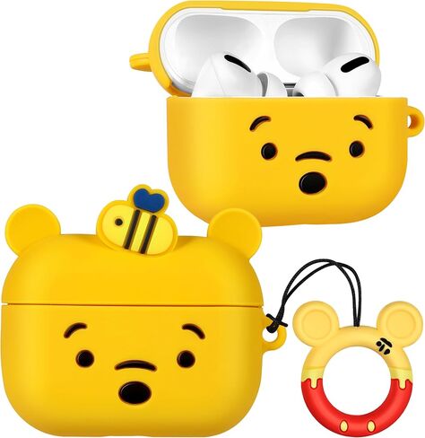 BOARETIU for AirPods Pro/Pro 2nd Case - Cute Kawaii Red Bow مع سلسلة مفاتيح لـ Airpods Pro & Pro 2 Case Cover Funder 3D Soft Silicone Cool for Girls Teens Boys in Kuwait