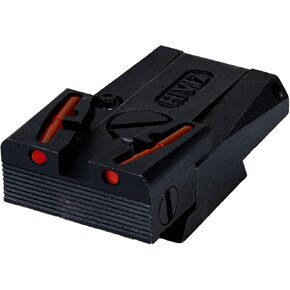 HIVIZ Litewave Rear Sight for Ruger Mark I, II, III, & IV Handguns, Comes with Green, Red, Black Replaceable lightpipes (MKAD211)