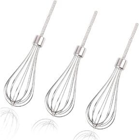 NBPLUS Hand Mixer Whisk Attachments for KitchenAid, Fits KHM3, KHM5, KHM7 & More Hand Mixer Egg Beaters Attachments Replacement Accessories Parts Replaces KHMPW W10720799