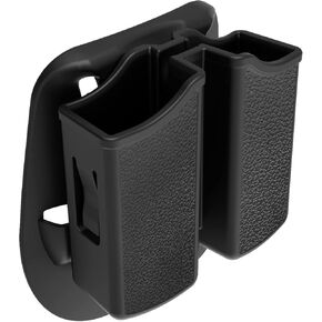 Universal Double Magazine Holder - Lightweight and Durable Double Magazine Pouch for 9mm/.40/.357/.380 Calibers, Adjustable Mag Pouch for Glock, Taurus, Beretta, Sig, H&k, Cz, S&w, Colt (Paddle)