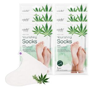 New Epielle Relaxing Foot Masks (Socks 6pk) Melatonin + Lavender Extract Deep Moisturizing 100% Vegan & Cruelty-Free, Beauty Gifts. Stocking Stuffers!!