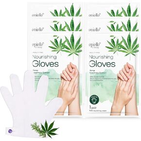 New Epielle Intensive Repairing Gloves (6 Pack) for Repairing Dry and Cracked Hands | Coconut Oil + Milk Extract + Hyaluronic Acid, Beauty Gifts | Skincare Gifts | New Years Gifts STOCKING STUFFERS!!