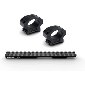 Monstrum Picatinny Rail Mount for Ruger American | Rimfire | Precision Picatinny Scope Rings | 1 inch Diameter/High Profile | Bundle