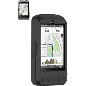 Case for Wahoo ELEMNT ACE Cycling Computer, Sillence Material,Shock-Absorbing and Anti Drop Protection Soft Half Shell,Black.
