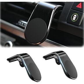 Mobile Phone Navigation Magnetic Bracket,Phone Holders for Your car, L Type 360° Rotatable Car Mount Magnet Universal Car Cell Holder Strong Magnet Mount forAny Smart Phone (2PC Black)