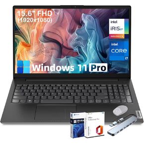 Lenovo V15-G4-IRU High-Performance Business Laptop - Intel i7-1355U Processor, 15.6" FHD, Wi-Fi 6, Numeric Keypad, HDMI, RJ45, USB Hub, Win11 Pro, Ms Office Lifetime (16GB RAM | 1TB SSD)