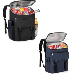 Cooler Backpack(Black and Dark Blue)