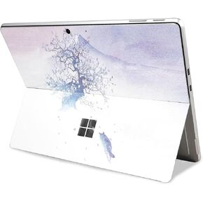 Glossy Glitter Tablet Skin Compatible with Microsoft Surface Pro 11 (2024) - Long Way to Fuji - Premium 3M Vinyl Protective Wrap Decal Cover - Easy to Apply | Crafted in The USA by MightySkins