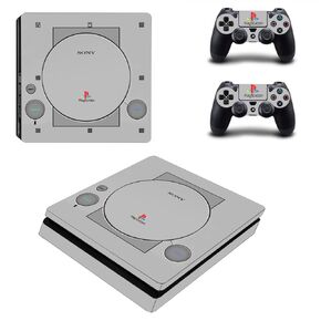 UUShop Vinyl Skin Sticker Decal Cover for Sony PlayStation 4 Slim PS4 Console Sony Old PS1 Skin