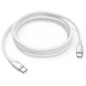 100W USB C to USB C Cable 6ft USBC to USBC Fast Charging Cable Braided USB Type C Charger Cable for iPhone 16 15 Pro Plus Pro Max, MacBook, iPad Pro/Air/Mini