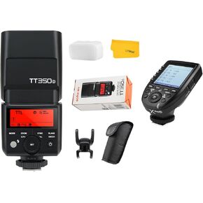 Godox TT350C Flash for Canon Camera,2.4G Wireless Speedlight GN36 1/8000s HSS Speedlite for Canon Camera with Godox XPro-C TTL Wireless Flash Trigger for Canon Camera