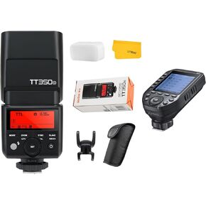 Godox TT350C Flash for Canon Camera,2.4G Wireless Speedlight GN36 1/8000s HSS Speedlite for Canon Camera with Godox XProII-C TTL Wireless Flash Trigger Compatible for Canon Cameras