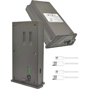الكشف عن حزمة بطارية ليثيوم Lipo - بطارية استبدال جديدة قابلة لإعادة الشحن للكشف عن X Gen 3.0 ، X Gen 2.0 ، X Pro 3.0 ، X Pro ، SK ، XB ، X Cellular Trail Camera 2 Pack 6000mAh